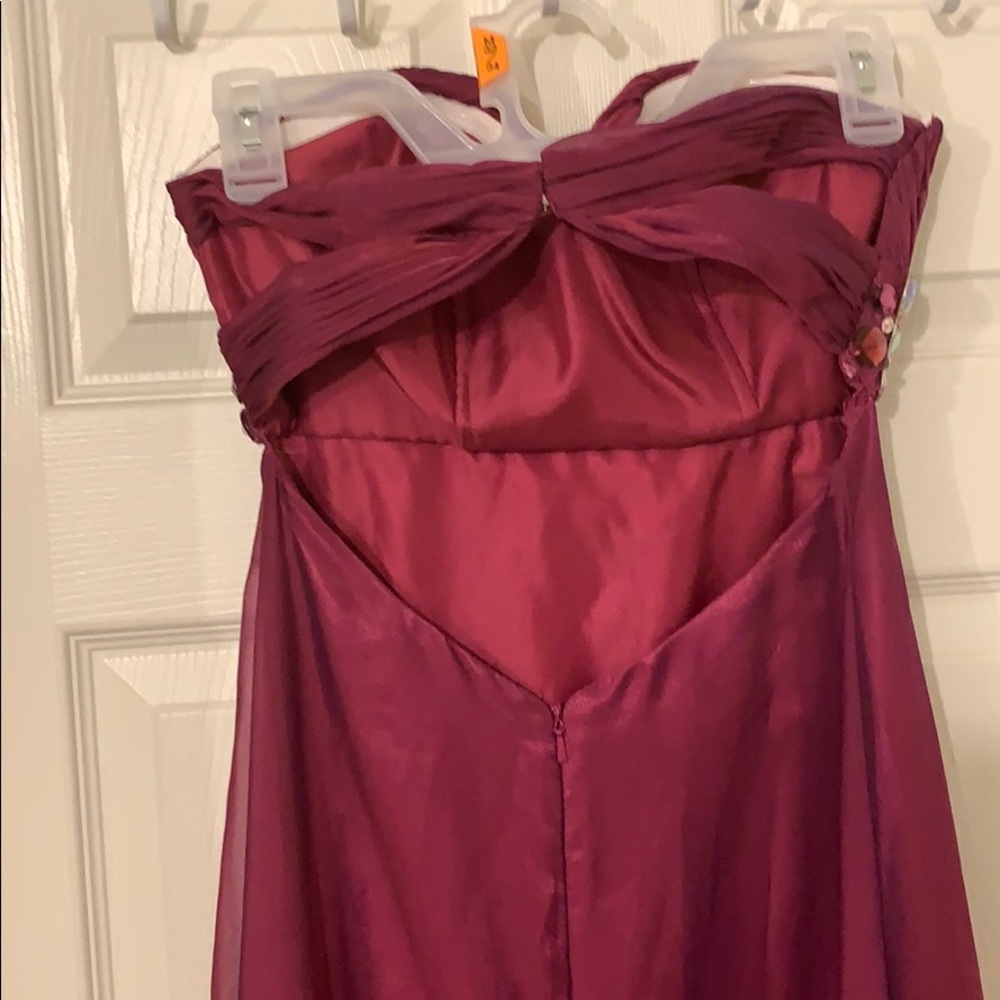 Sangria long prom dress - Picture 3 of 4